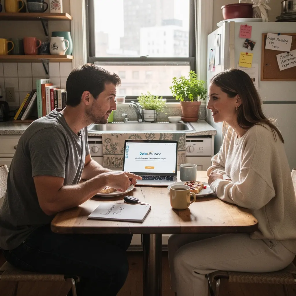 Схема онлайн-системы подачи заявок на страховые случаи с пошаговыми инструкциями и иконками.