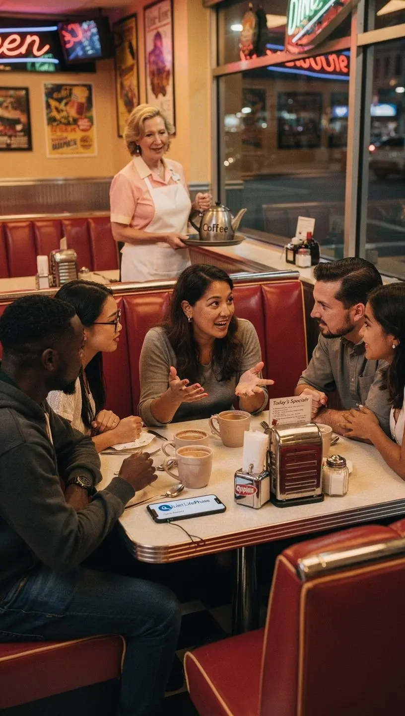 Страховой полис на автомобиль с изображением счастливой семьи, путешествующей на своем автомобиле.